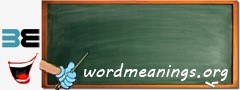 WordMeaning blackboard for p